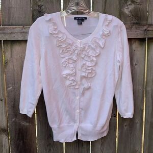 Tracy M Ruffle cardigan sz. S